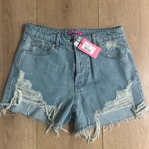 Edikted denim shorts